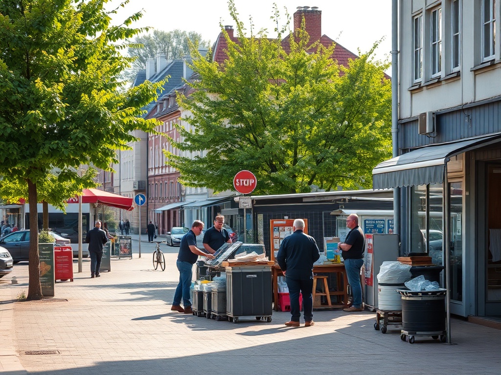 Ilustracja wizualizująca nowe budynki mieszkalne komunalne w Malborku